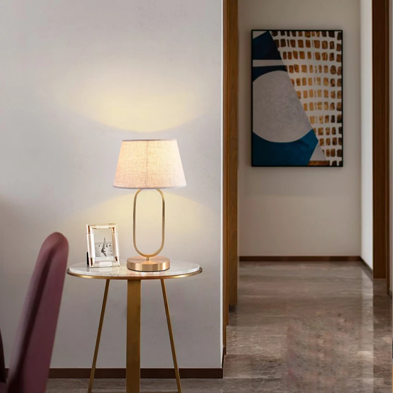 

American floor lamp ins style Nordic minimalist living room sofa net red bedroom bedside modern vertical copper table lamp