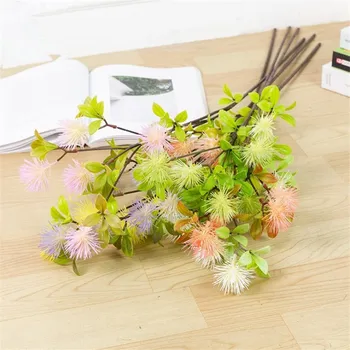 

Fake Leonotis Nepetifolia (7 heads/piece) 35.43" Length Simulation Plastic Flower for Wedding Home Decorative Artificial Flowers