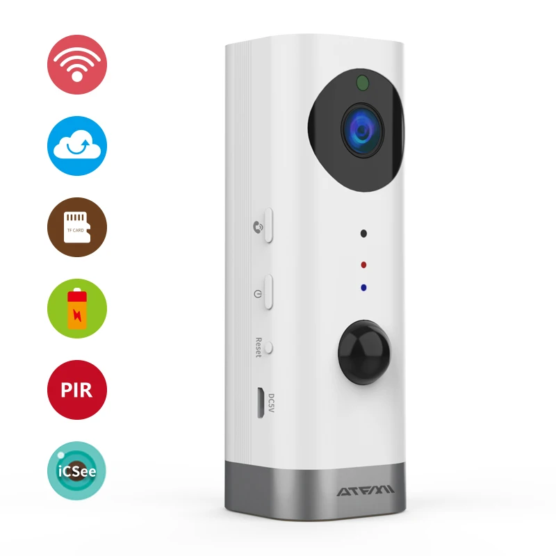 

Ip Camera Baby Monitor CCTV Wifi Security Surveillance Camera Battery Powered PIR Alarm Audio Low Power Charged Cameras icsee