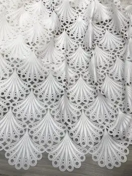 

Nigerian french net Lace CiCi-16.8811 Embroidered Cord Lace Fabric with full beads for bridal dress