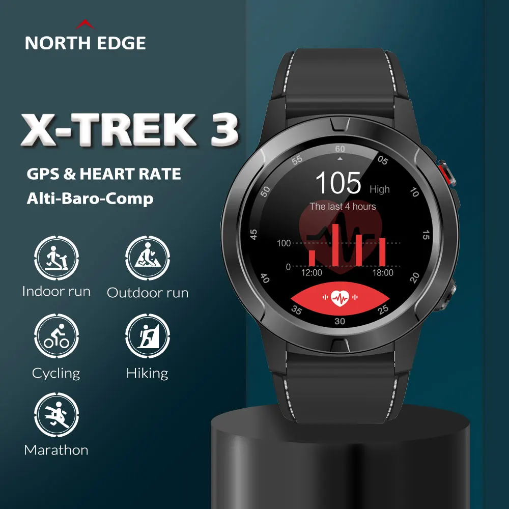 North EDGE GPS Smart Watch Men Compass Sports
