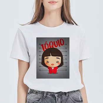 

Harajuku female T-shirt La Casa De Papel hip-hop summer comfortable T-shirt fashion paper house cool women t-shirt
