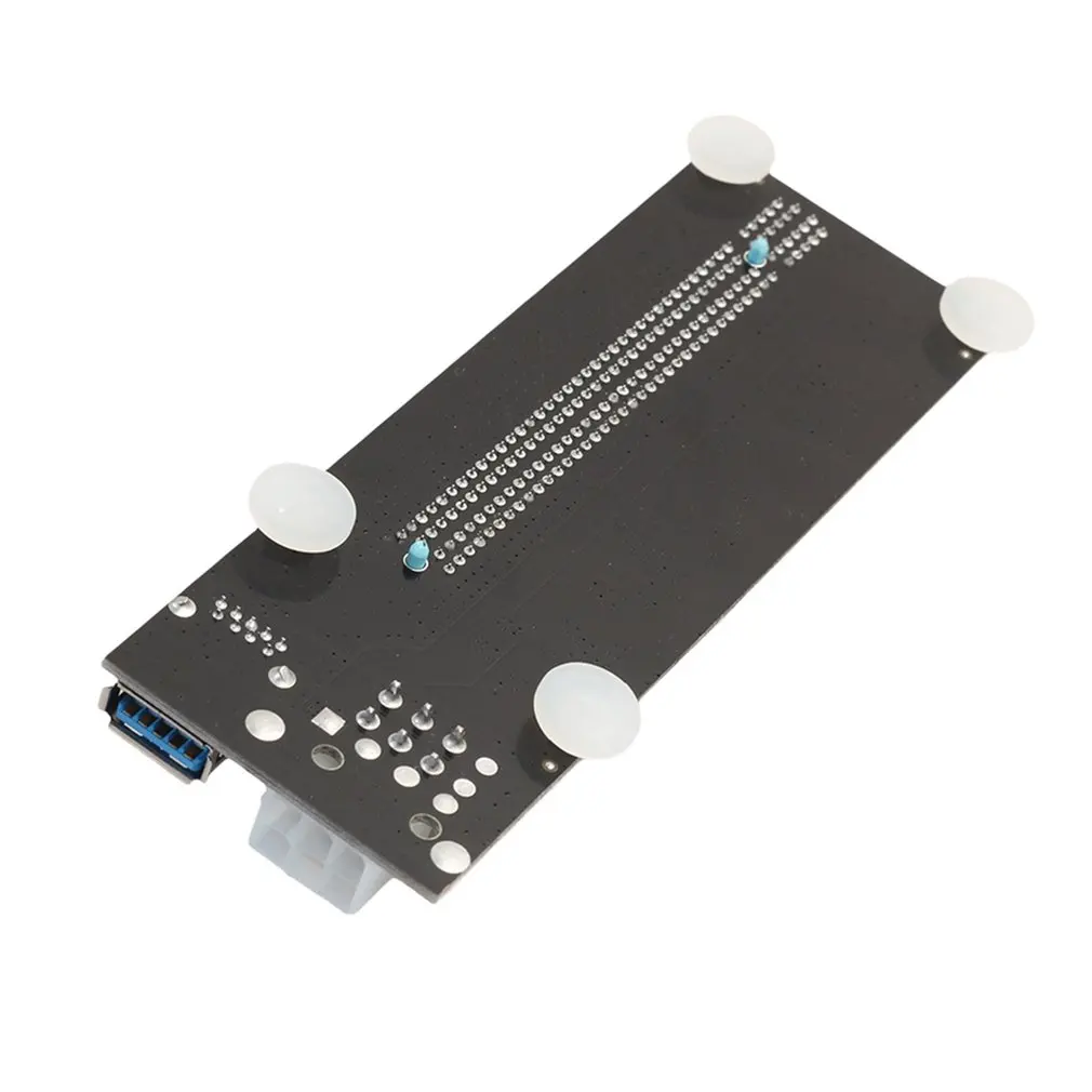 Мини PCI-E Express PCI-E Riser Card 1Х до 16Х с SATA 6pin кабелем USB 3,0 Riser для bitcoin Miner BTC машины