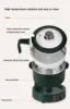 220V Stainless Steel Inner Household Electric Rice Cooker 3L Automatic Lift Hot Pot Low Sugar Rice Cooker White/Green Color 5