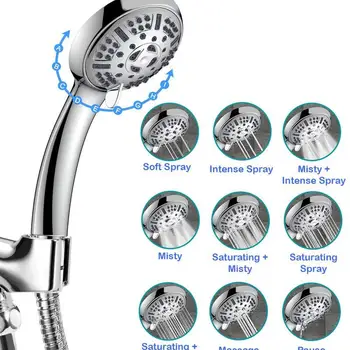 

Amazon 9 function shower shower set tee booster seat belt close water shower bath suit