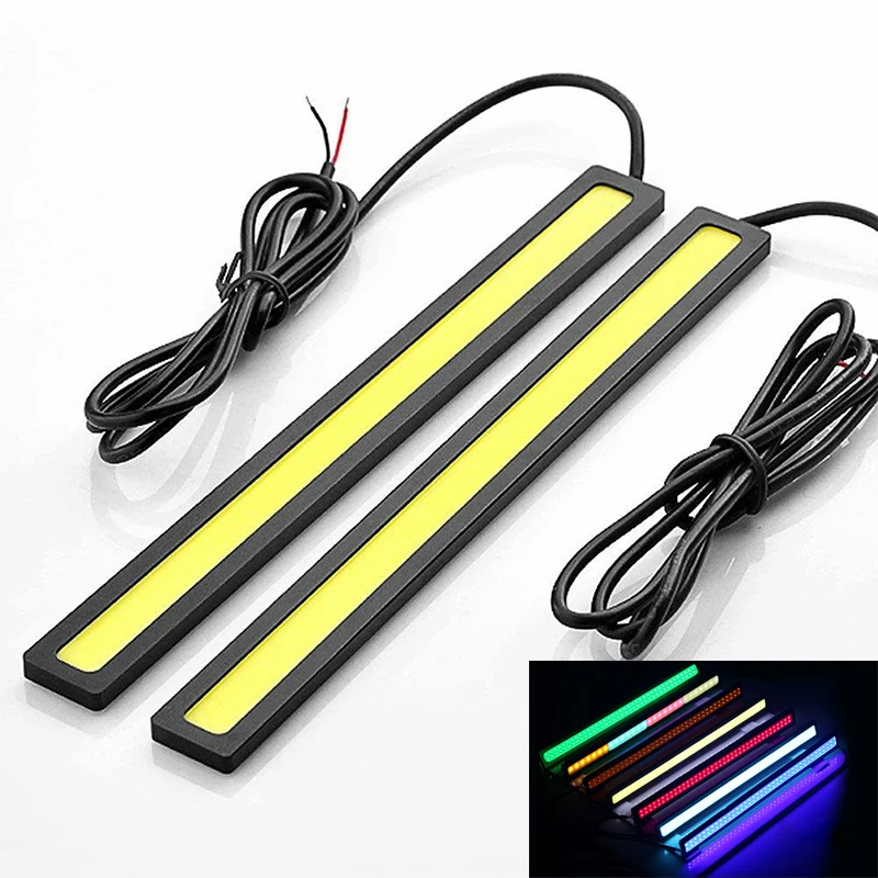 

ASLED 1 pieces of 12 V LED COB auto automatic DRL auto daily light LED led car light working light daytime running light 17CM