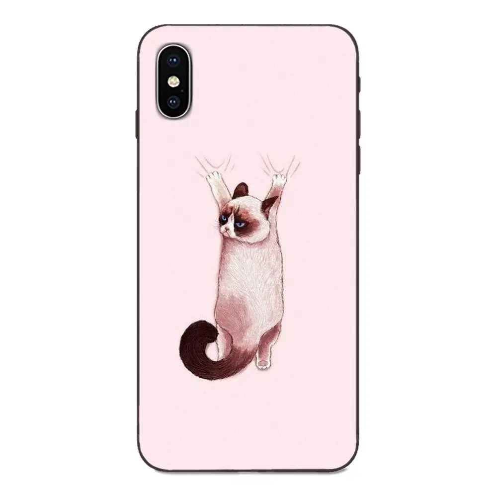 Животные кошки с очками для Galaxy C5 C7 J1 J2 J3 J330 J5 J6 J7 J730 M20 M30 Ace Core Max Мини плюс премьер