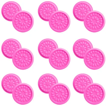 

100pcs False Eyelash Glue Tray PVC Gasket Flower Shape Glue Tray Make up Tool