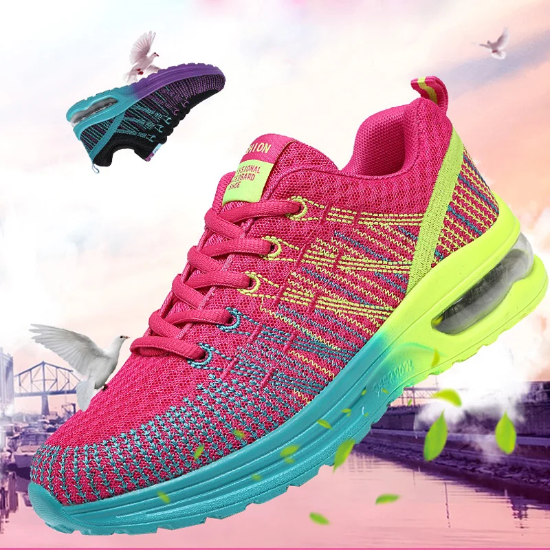 Women's Sport Shoes Female Sneakers Woman Running Shoes Breathable Antislip Light Flats Jogging
