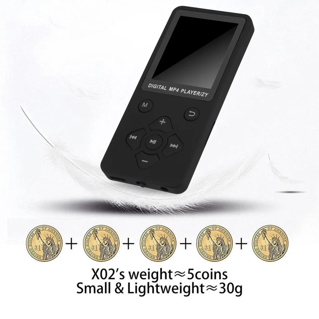 Портативный Bluetooth MP3-плеер спортивный Walkman цветной экран fm-радио видеоигры кино Поддержка 32 Гб Microor SD/TF карта z0829