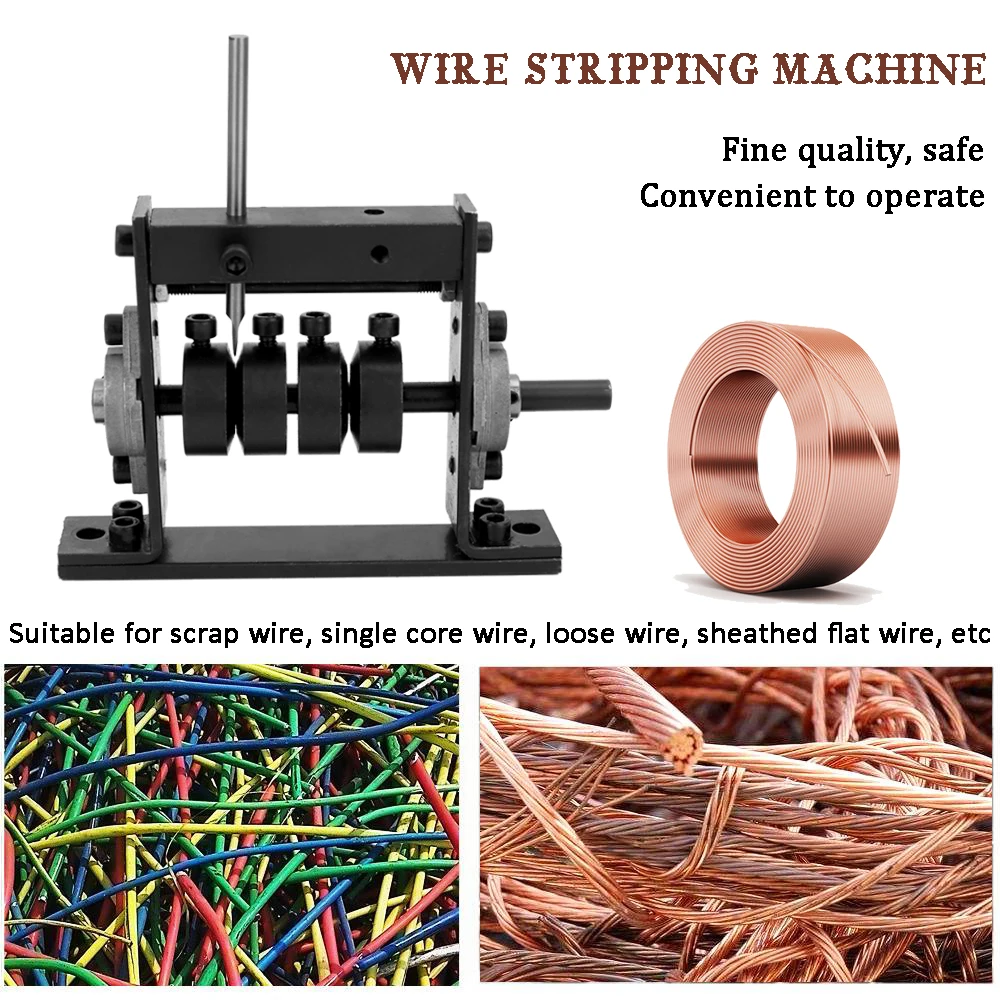 Manual Wire Stripping Machine Cable Stripper Scrap Peeling Machines for 1-30mm Connect Hand Drill | Обустройство дома