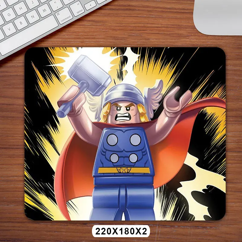 Забавный коврик для мыши Thor игровой коврик для мыши Противоскользящий Прямоугольный Коврик для мыши детский подарок - Цвет: 22x18cm