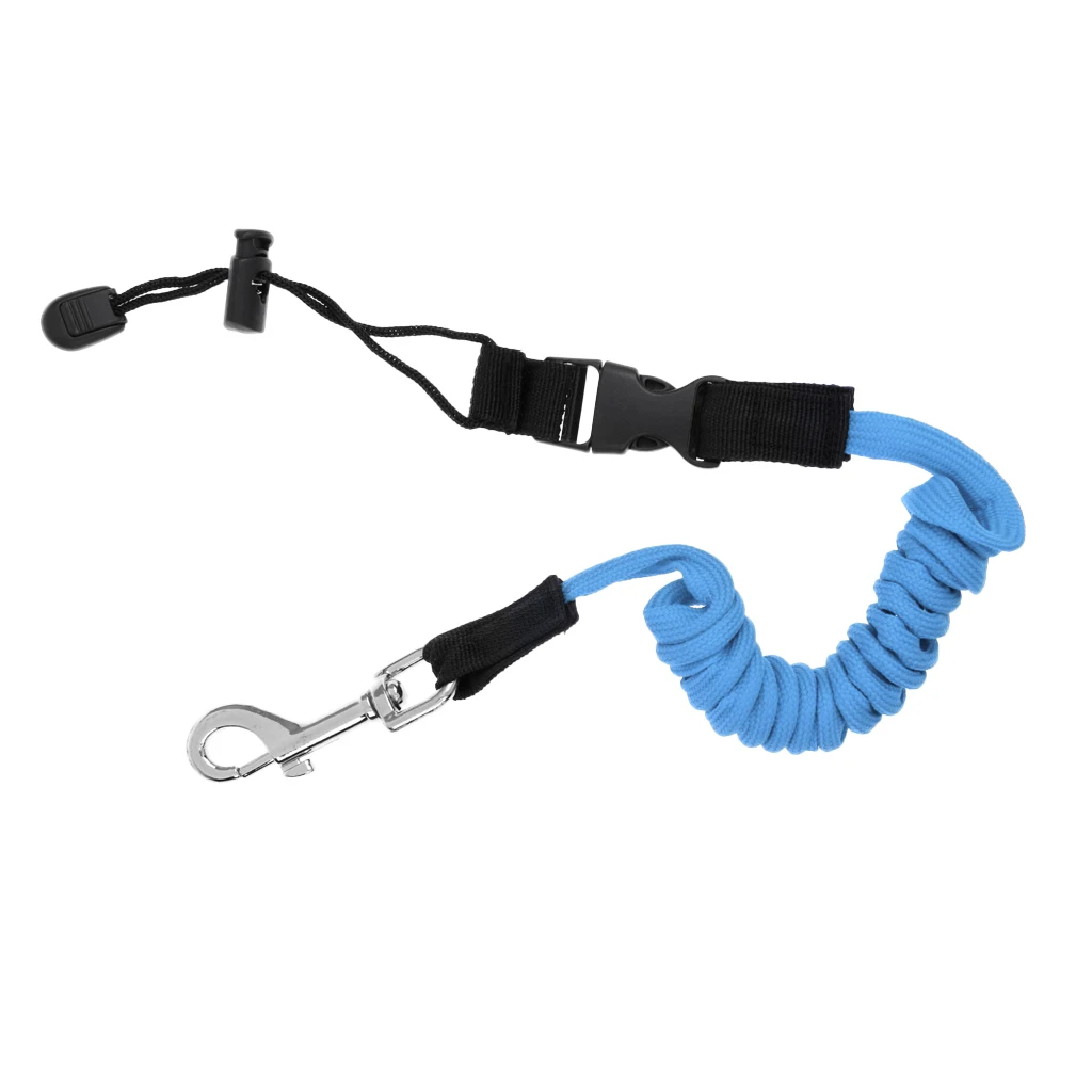 MultipleColors 140cm Elastic Coiled Cord Lanyard SUP Leash For Kayak Canoe Paddle Fishing Rod for Water Sports