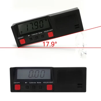 

2019 Electronic Digital LCD 360 Degree Inclinometer Angle gauge Protractor level Box Meter