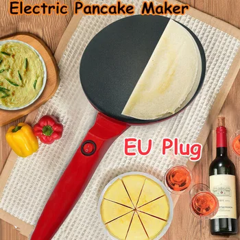 

Electric Crepe Maker Baking Pizza Machine Portable Pancakes Pan Non-stick for Home Kitchen LAD-sale