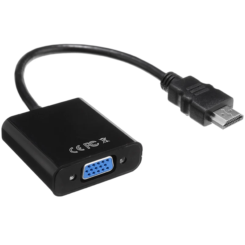 HDMI в VGA адаптер мужской в Famale конвертер адаптер 1080P цифро-аналоговый видео аудио для ПК ноутбук монитор проектор