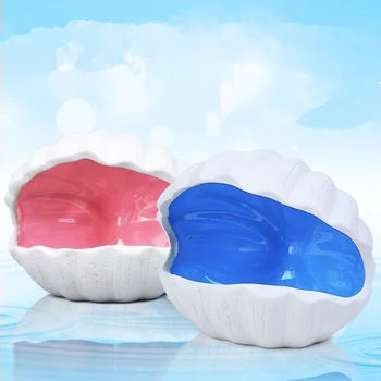 

Hamster Ceramic Nest Summer Cooling Air Conditioning House Guinea Pig Hamster Sleeping Nest Creative Open Shell Bed Small Pet