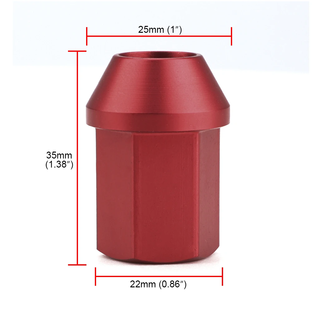 19HEX алюминиевый сплав 7075-t6 лучи Колесные гайки Луг гайки m12x1.5 m12x1.25 длина 35 мм с 7 боковым замком гайки противоугонные ключ безопасности