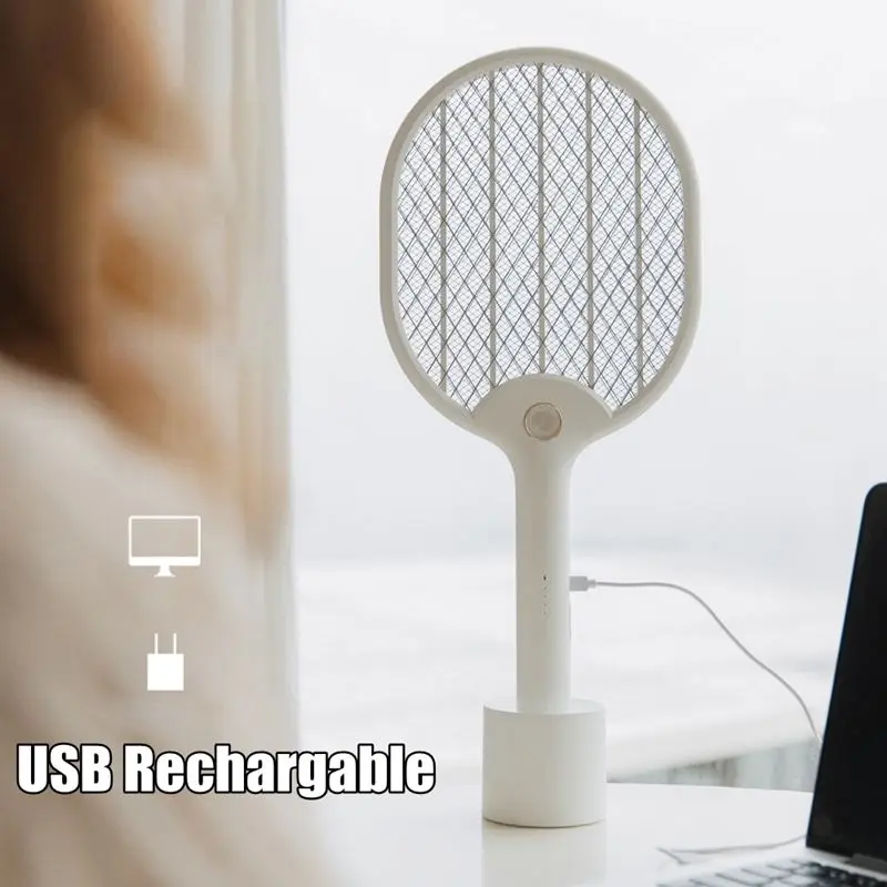 Электрический USB Перезаряжаемый мухобойка репелленты многоразовые ручные для домашнего использования с светодиодный подсветкой ошибка Zapper комаров убийца насекомых