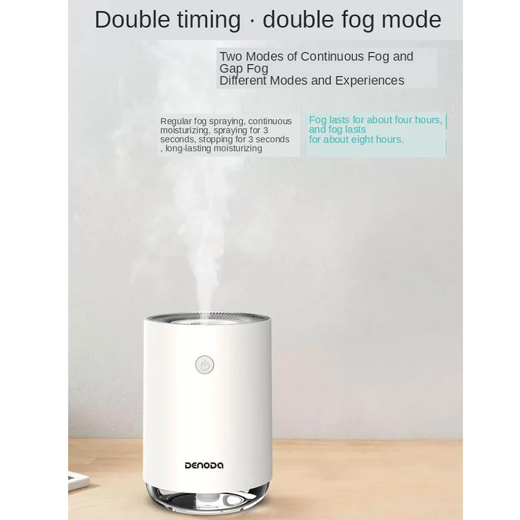 USB Mini Air Humidifier USB LED Night Lamp Home Office Mist Maker Refresher Small Cool Mist Humidifier for Home Car 220ml