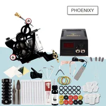 Набор для начинающих татуировок, инструменты для татуировки и аксессуары, машинка для татуировки, пигмент, источники питания, Перманентный боди-арт, набор для татуировки