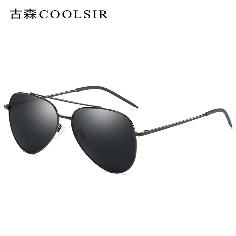 Мужские солнцезащитные очки в стиле ретро COOLSIR зеркальные поляризационные