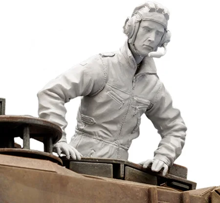 Resin Figure Model Kit Unassambled 1/16 modern officer in summer (NO TANK ) Unpainted collect Building | Игрушки и хобби