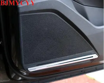 

BJMYCYY 4PCS/SET Car door sound ABS decorative light for volkswagen new tiguan L Allspace 2017 2018