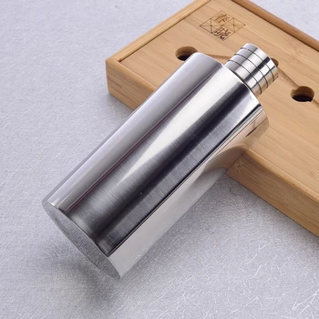 

Metal Leather Round Hip Flask Personalized Luxury Mens Gift Set Collection Gift Chopeira Portatil Household Products EC50JH