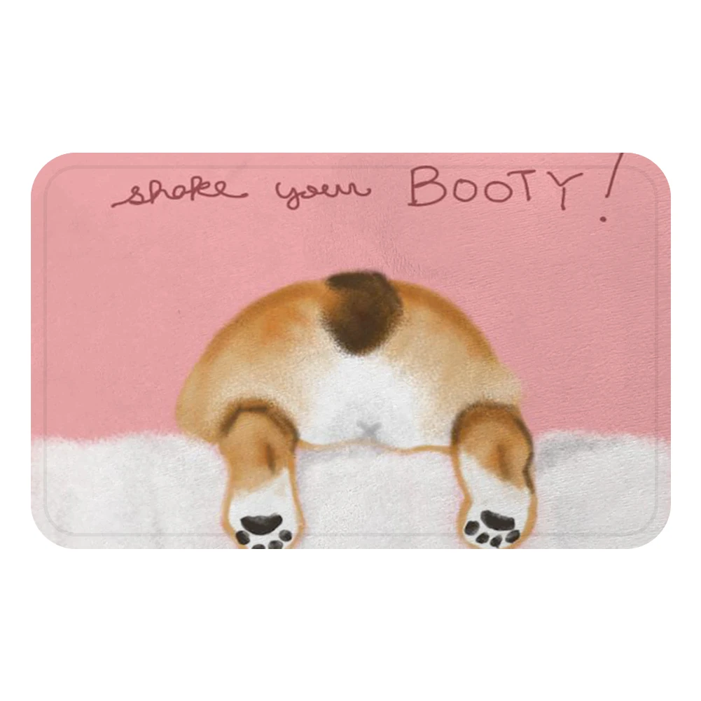 Корги милая собака щенок милый детский коврик для ванной декоративные Противоскользящие коврики для комнаты автомобиля пол бар коврики двери домашний Декор подарок
