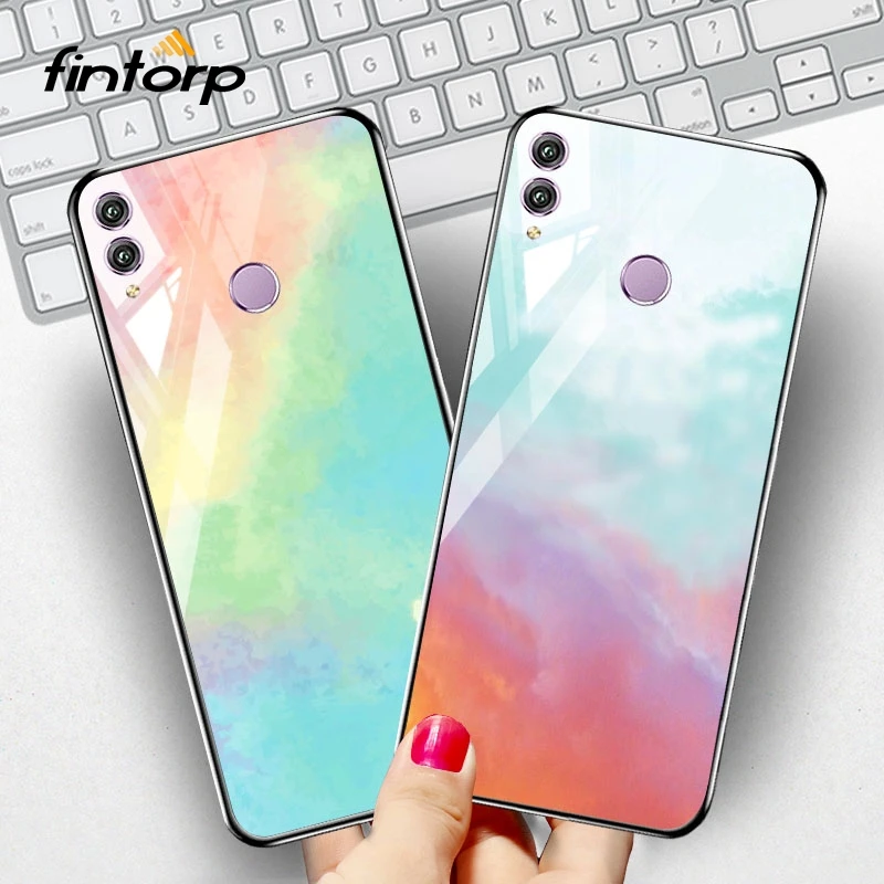 

Case for Huawei Honor 9 10 Lite 8X 8S Play 8A 20 Pro Cases Tempered Glass Star Space Case On Huawei Honor 8X Max V20 8C Note 10