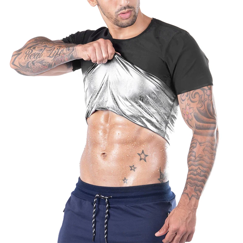 Sauna Sweat Body Shaper Vest Men's Tank Top Abdominal Binder Slimming Belt Fitness Shapewear Heat Trapping Corset Therno Shirt