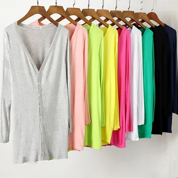 

Spring Fashion Jacket Cardigan Women Summer Coat Casual Poncho Plus Size Coat Women Modal Thin Sunproof Cardigans Outerwear