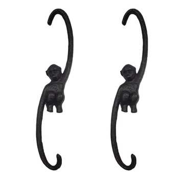 

2PC Monkey Hook Indoor Outdoor Gardening Plant Hooks Birdfeeder Hanger Great S Shaped Hanging Hooks for Home Decorative