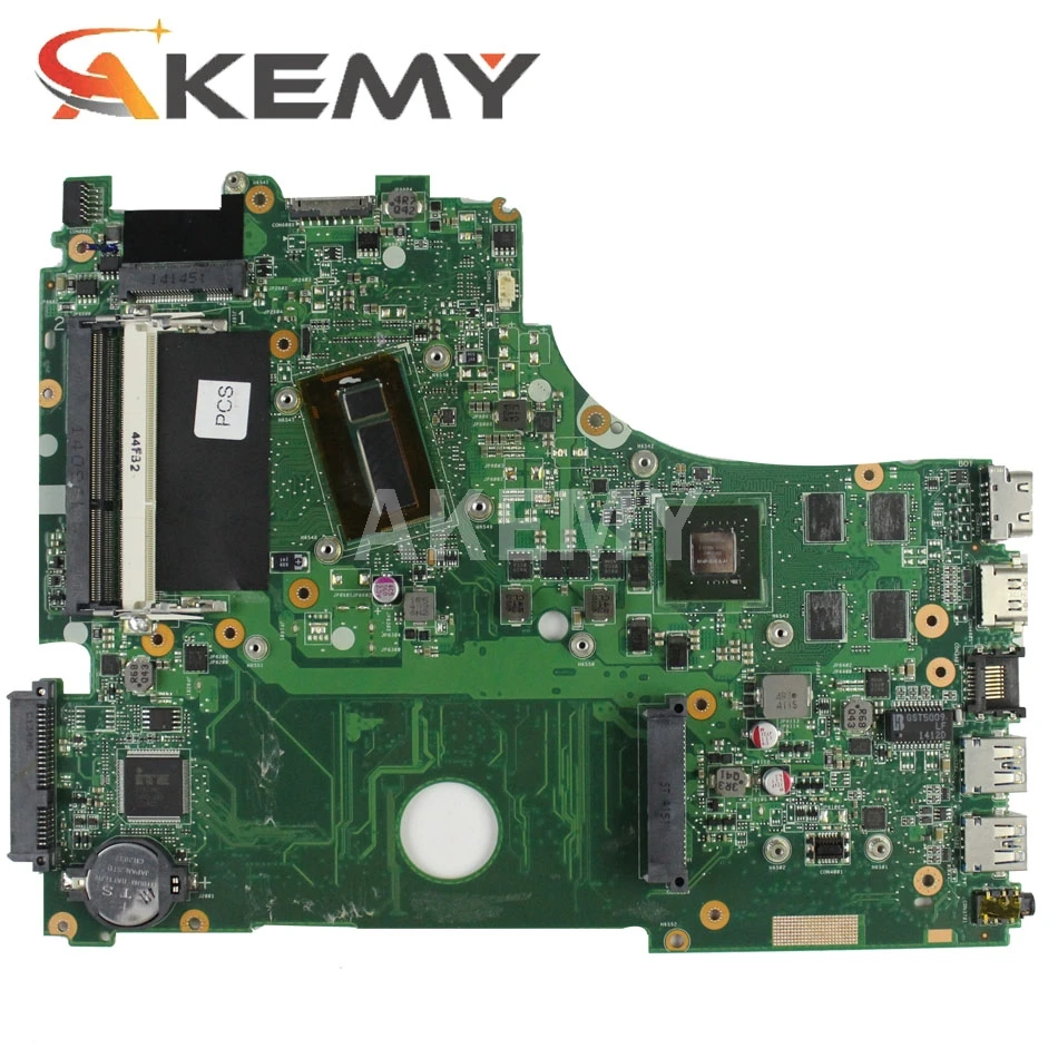 Akemy X750LN laptop motherboard For Asus X750LB X750LN X750L K750L A750L mainboard motherboard test 100% I5-4100U CPU GT840M/2GB