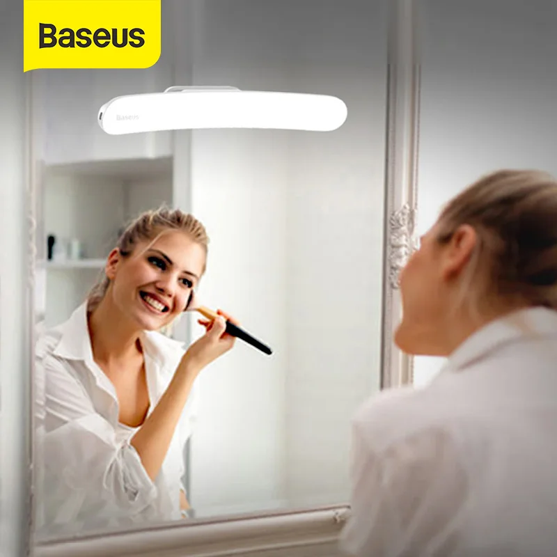 Baseus USB LED Mirror Light Makeup Mirror Vanity Light Adjustable Mirror lamp Portable Makeup lights