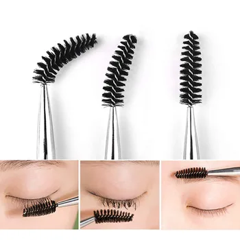 

3 Pcs Eyelash Brushes with Cap,Eye Brushes Portable Cosmetic Brushes for Travel