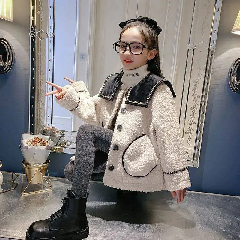 

Girls Baby's Kids Coat Jacket Outwear 2022 Cool Thicken Spring Autumn Cotton Teenagers Tracksuits High Quality Overcoat Children
