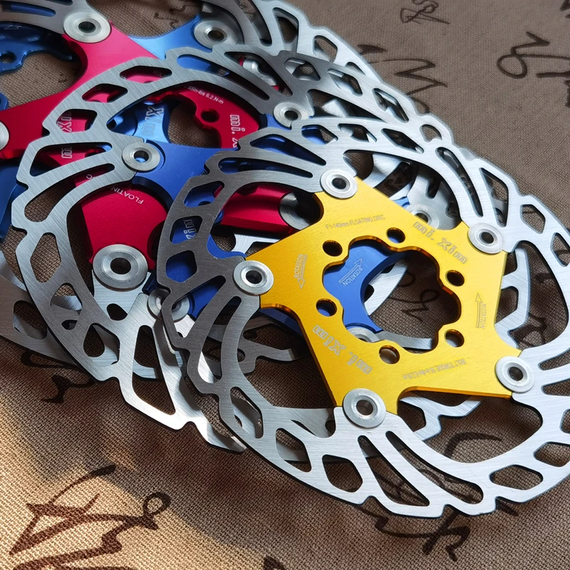 Rotore Freno A Disco ALLIGATOR Starlite – 160/180/203mm In Rosso Per Bici MTB E Strada