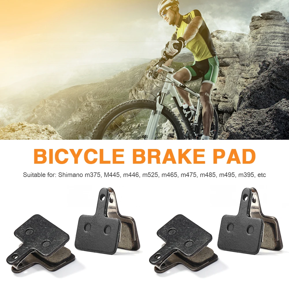 1-4 Pack MTB Mountain Bike Brake Pads for SHIMANO M375 M445 M446 Bicycle Parts Cycling Resin Organic Disc Road Cycling Parts bicycle disc brake pads brake pads bike brake pads