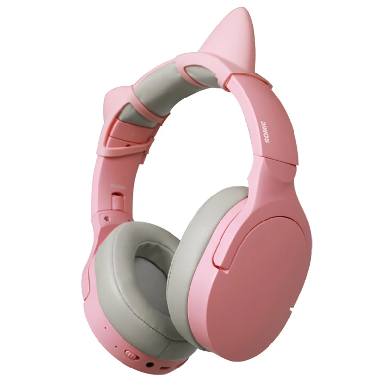 Pink SOMIC SC2000BT беспроводные Bluetooth наушники HiFi стерео Портативная Музыкальная гарнитура для мобильного телефона xiaomi планшет ноутбук - Цвет: Pink