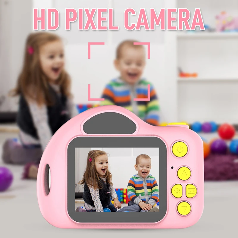 lower price 1080P Full HD Children's portable 3D Cartoon Camera Mini Dual Lens Digital Camera Mini Video Sports