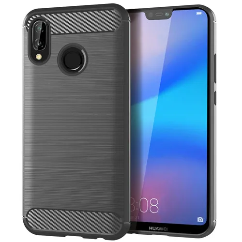 Матовая текстура чехол для huawei Y9 Prime Y7 Y6 Pro Y5 Lite Y3 9 iPhone 7 6 Plus 5 3 Y Макс Y7S карбоновый чехол на заднюю панель - Цвет: Серый