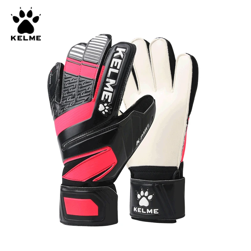 

KELME Professional Training Goalkeeper Gloves Kids Men Goalie Soccer Thicken Full Latex Foam Football Gloves 5 Finger 9876402