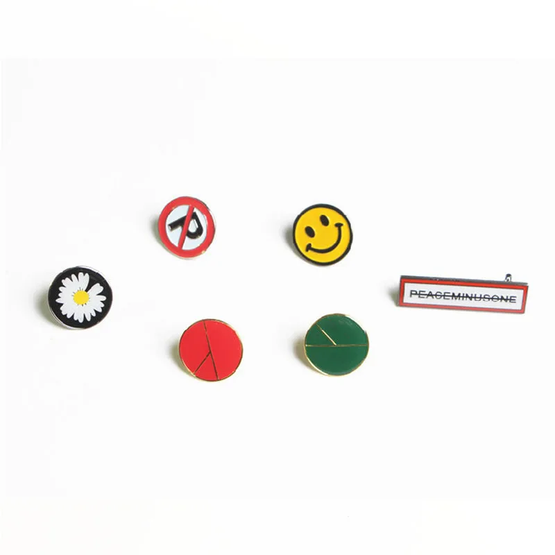 KPOP G Dragon Броши ромашки Pins PEACEMINUSONE для сумки бейджи Fans Collection jh379|Броши| |