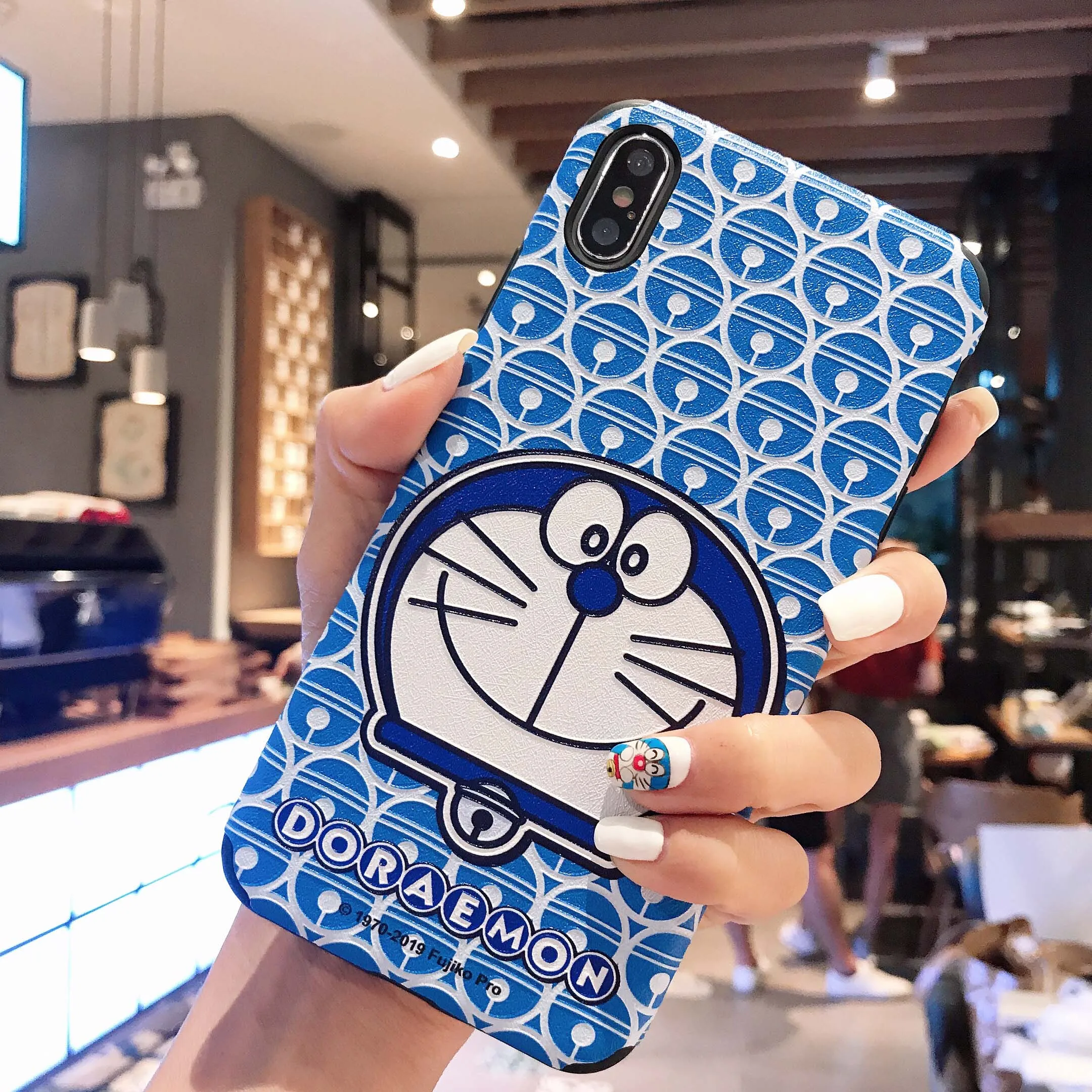 Abmos чехол для телефона подлинный Doraemon для iphone 7 8 6 6s plus чехол для iphone X Xs max Xr 11 Pro Max