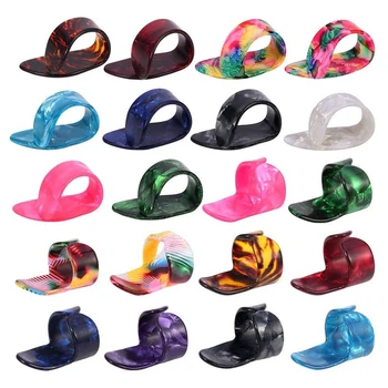 

40 Pcs Guitar Thumb Finger Pick, Random Color Guitar Finger Protectors Guitar Picks Thumb & Finger Picks for Acoustic Guitar Sta