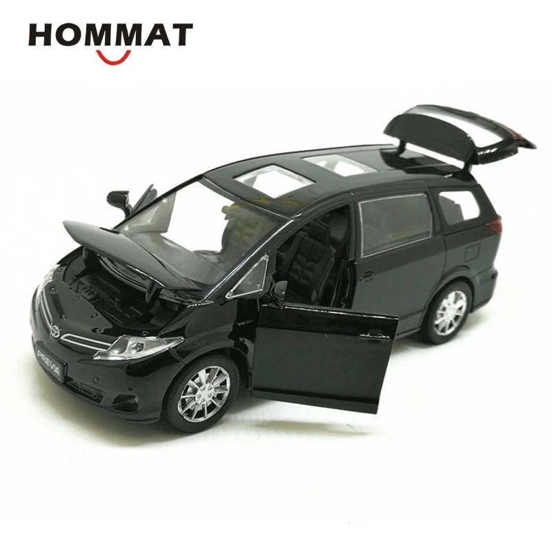 Весы HOMMAT 1:32 Toyota Previa MPV металлические Литые диски и игрушечные автомобили модели