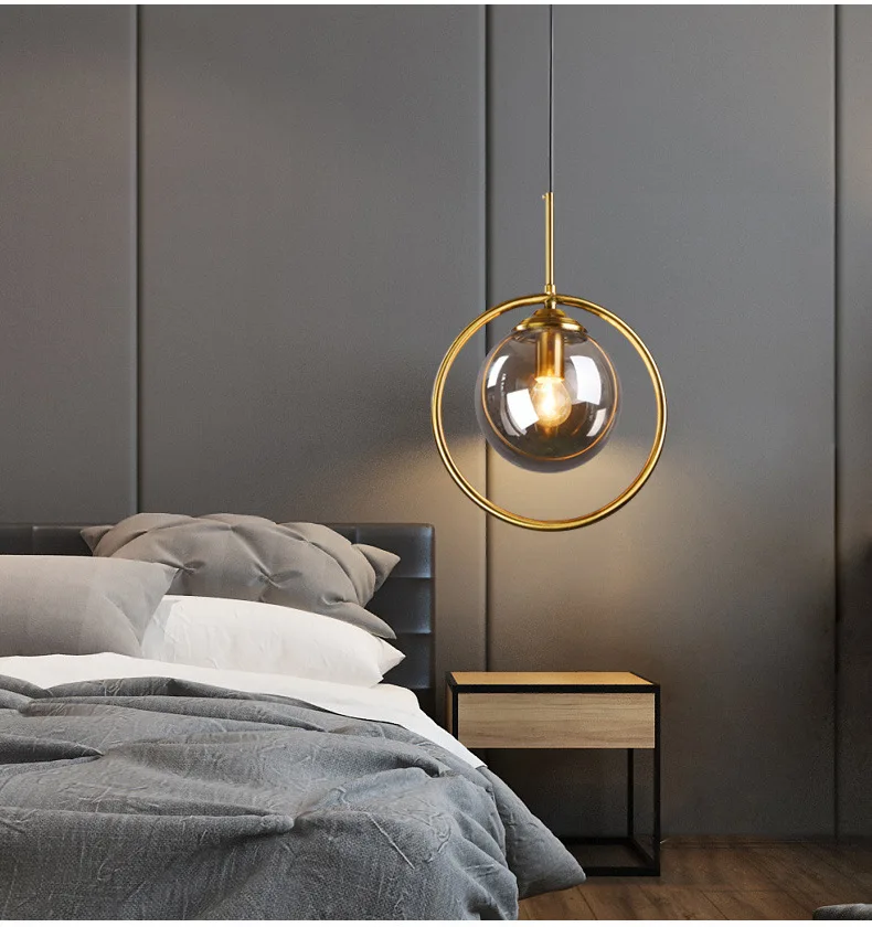 

Clear Simple Creative Glass Lights Bar Coffee Shop Simple Chandelier Iron Droplight Experimental Bottle Lampr Frosted Glass