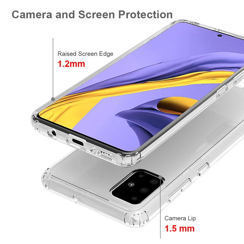 Чехол для Samsung A51 A71 ударопрочный акриловый чехол накладка Galaxy A51|Бамперы| |